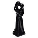Ver imagem 1 de Enfeite Estatueta Mãe e Bebê cor preto brilho 17cm