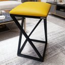 Ver imagem 2 de Banco Baixo Banqueta para Mesa Area Gourmet Banquinho:amarelo