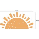 Ver imagem 2 de Adesivo de Parede Infantil Meio Sol Boho