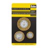 Escova de Aço com 3 Peças Redondas (7gj) Eda - 1