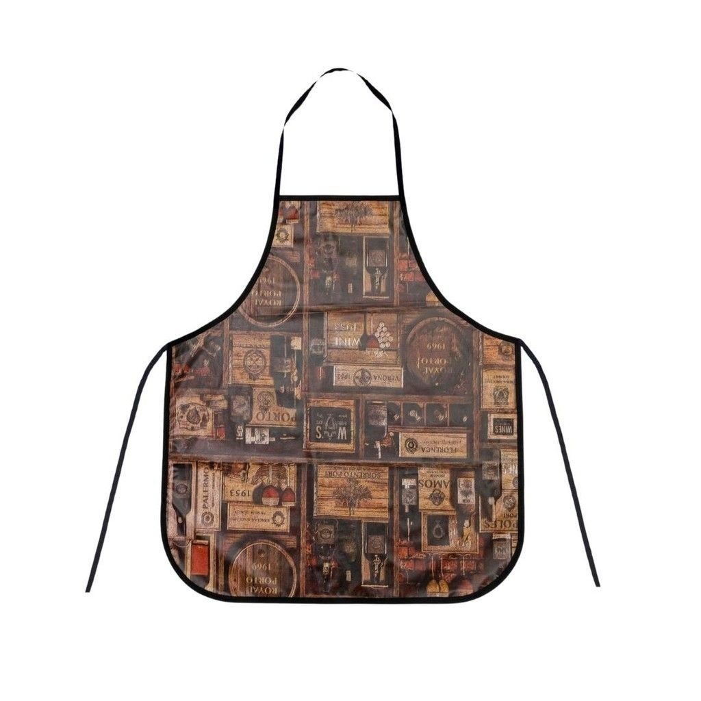 Avental de Cozinha Lavanderia Impermeável Tamanho Grande Gg Plus Size Vinho