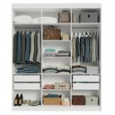 Ver mais imagens de Guarda-roupa Closet 4 Gavetas 180 Cm Venus Madesa Branco