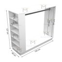 Ver imagem 2 de CABIDEIRO ILHA LOJA 100% MDF M71.2020.B (CABIDEIRO E NICHOS) MUNDI MOVEIS Branco