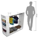 Ver imagem 4 de CABIDEIRO ILHA LOJA 100% MDF M71.2020.B (CABIDEIRO E NICHOS) MUNDI MOVEIS Branco