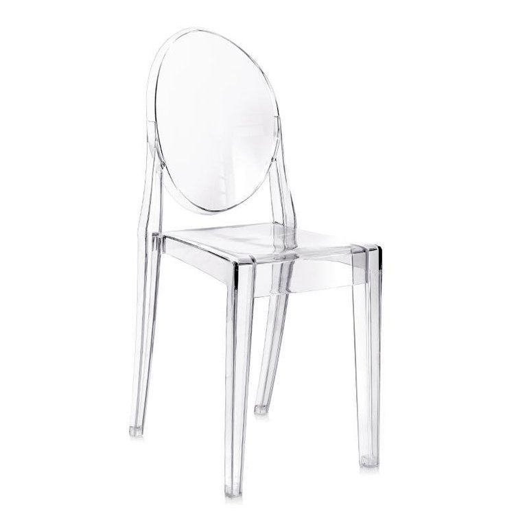 Cadeira design jantar cozinha Victoria Ghost Miss Sophia Incolor