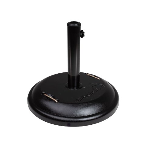 Base para Guarda-Sol Redonda de Concreto 22Kg Preta MOR