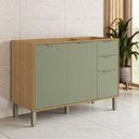 Ver imagem 1 de Balcão 1,20 Metros 3 Portas 2 Gavetas Colors Kits Paraná