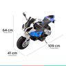 Moto Elétrica Infantil BMW S1000RR 12V Com Rodinha P Crianças De 3 Anos Até 25Kg Importway - Azul - 6
