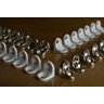 Suporte Cantoneira 2 Furos Cromado Kit 300 Pcs  Com Parafuso - 2