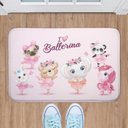 Ver imagem 1 de Tapete Infantil Rosa Bailarina Safari Para Porta de Entrada Emborrachado