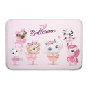 Ver imagem 2 de Tapete Infantil Rosa Bailarina Safari Para Porta de Entrada Emborrachado