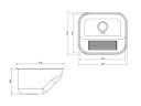 Ver imagem 5 de Tanque Inox Lavanderia 43x37 Monobloco Acetinado com Válvula 3.1/2