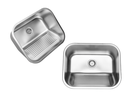 Ver imagem 3 de Tanque Inox Lavanderia 43x37 Monobloco Acetinado com Válvula 3.1/2
