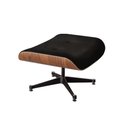 Ver imagem 5 de Poltrona para Leitura Charles Eames Couro PU com Puff Preto