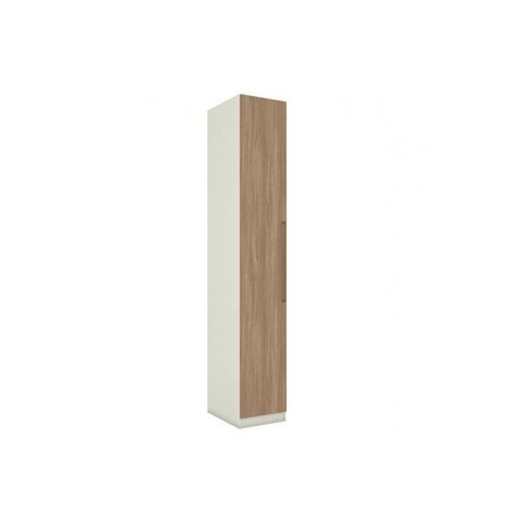 Modulado de Quarto MC01 Seletto 1 Porta de Bater sem Gavetas MDF-MDP Areia-Jequitibá