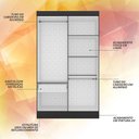 Ver imagem 5 de Guarda Roupa 4 Portas Solteiro Mayra Preto - Móveis Arapongas Preto Fosco