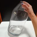 Ver imagem 5 de Vaso Decorativo de Vidro Transparente 30x15x15cm Enfeite Sala Mesa Estante