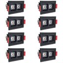 Ver imagem 1 de 8 Spot Embutido Mini Duplo Led Downlightrecuado 3000k Bet56