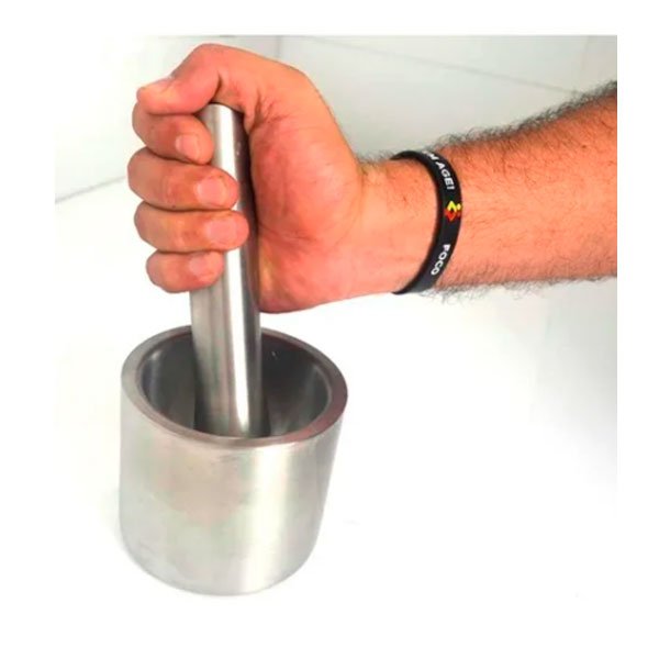 Pilao E Mortar 100% Inox Base Antiderrapante Para Temperos Frigopro - 3