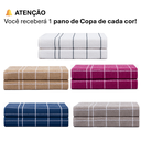 Ver imagem 2 de Kit 5 Pano Prato Copa Atoalhado Xadrez 100% Algodão Colorido