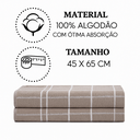 Ver imagem 7 de Kit 5 Pano Prato Copa Atoalhado Xadrez 100% Algodão Colorido