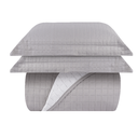 Ver imagem 2 de Kit Colcha Duo Grid Queen 3 Peças Cinza Sultan