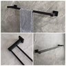 Porta Toalha Duplo Quadrado 60cm Preto:preto - 2