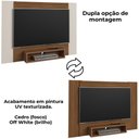 Ver imagem 3 de Painel Supenso para Tv 47 Pol 120 Cm Cedro Off White Arly Cedro Off White