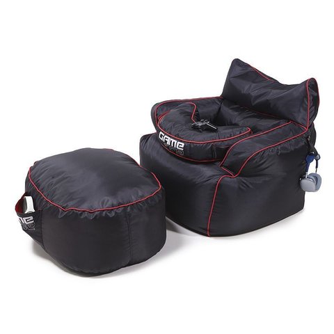 Kit Pufe Gamer Trono - Puff Poltrona sem Estrutura de Madeira, Impermeável, com Enchimento