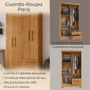 Ver imagem 2 de Armário Multiuso Organizador Paris 4 Portas 2 Gavetas 3 Prateleiras Premium Cedro