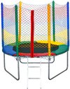 Ver imagem 4 de Cama Elástica Pula Pula 1,83 Fechamento Ziper Colorida 100% Nacional Suporta até 160kg