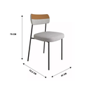 Ver imagem 4 de Kit 4 Cadeiras para Sala de Jantar e Cozinha Melissa em Aço Carbono