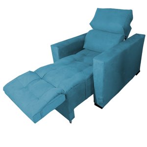 Poltrona do Papai Retrátil e Reclinável Madri Turquesa