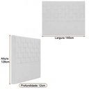 Ver imagem 4 de Cabeceira para Cama Box Casal 140cm Arquelis Bouclé Off White - Sallar Home