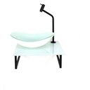 Ver imagem 1 de GABINETE DE VIDRO COM CUBA OVAL COM TAMPO 40CM BRANCO FULL