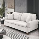 Ver mais imagens de Sofa 3 Lugares 200 cm Eron Linho Bege Vazzano