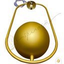 Ver mais imagens de Pendente Terrário Globo de Vidro com Suporte para Plantas Jardim Varanda Coberta Dourado Fosco