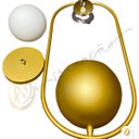 Ver imagem 6 de Pendente Terrário Globo de Vidro com Suporte para Plantas Jardim Varanda Coberta Dourado Fosco