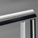 Ver imagem 4 de Perfil Embutir Led 25x7mm Preto 2x1m Gesso Incorporato Ilunato