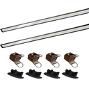 Ver imagem 1 de Perfil Embutir Led 25x7mm Preto 2x1m Gesso Incorporato Ilunato