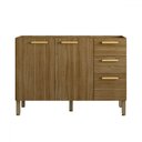 Ver imagem 1 de Balcão de Cozinha para Pia 120 Cm Urbane 3 Portas 2 Gavetas Freijó - Kits Paraná