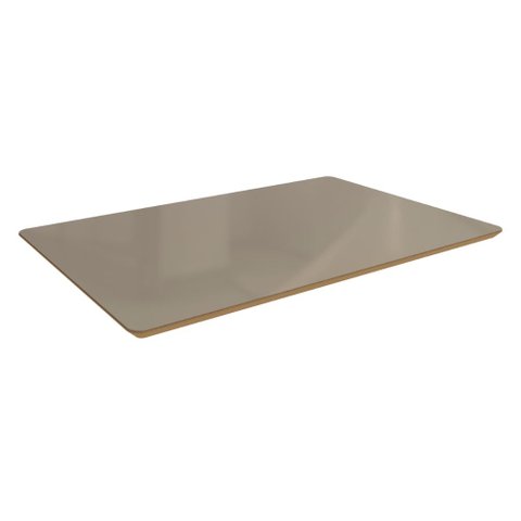 Tampo Mesa De Jantar Kappesberg TA31 120x80cm Com Vidro Freijó/Bronze