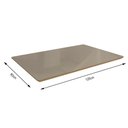 Ver imagem 3 de Tampo Mesa De Jantar Kappesberg TA31 120x80cm Com Vidro Freijó/Bronze