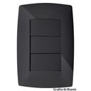 Ver imagem 2 de CJ INTERRUPTOR TRIPLO SIMPLES 4X2 - BLUX HOME GRAFITE - BH10495-7GF