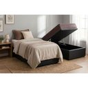 Ver imagem 2 de Cama Box Baú Queen + Colchão Molas Kappesberg Ensacadas Inverno Verão + Base Crc Courano Black