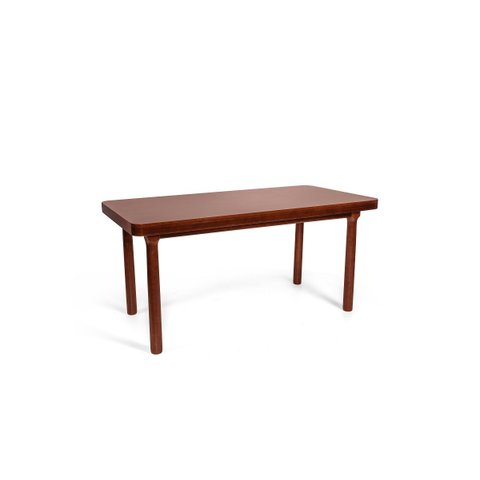 Mesa de Jantar Retangular 4 Lugares de Madeira 140x80 França Imbuia - Straub Web