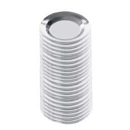 Jogo 50 Pratos e 50 Copos de Aluminio Merenda Escolar OkayShop - 6