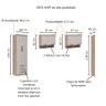 Guarda Roupa Dormitório Modulado Slim Solteiro - Roupeiro Luciane Slim M03:Fumê - 3