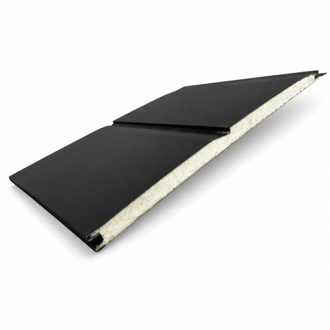 Kit Revestimento Siding 10 Unidades 385x38cm Preto Formaco Decor