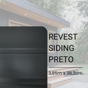 Ver imagem 2 de Kit Revestimento Siding 10 Unidades 385x38cm Preto Formaco Decor